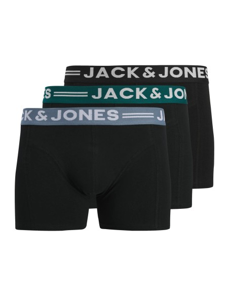 PACK 3 BOXER SENSE TRUNKS 3-PACK NOOS Black Black WB - Black w. Blue mirage WB - Black w. Atlantic deep WB