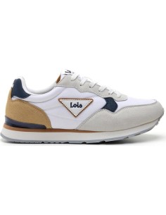 Sneaker casual running combinado blanco Lois 64527