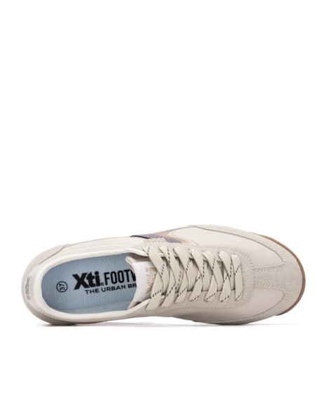 Zapatilla de mujer plano Xti 145090 Beige
