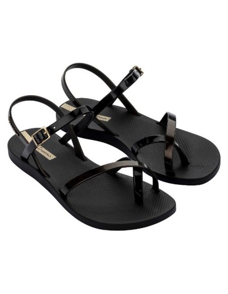 IPANEMA FASHION SAND VIII FEM BLACK/GOLD BLACK 82842