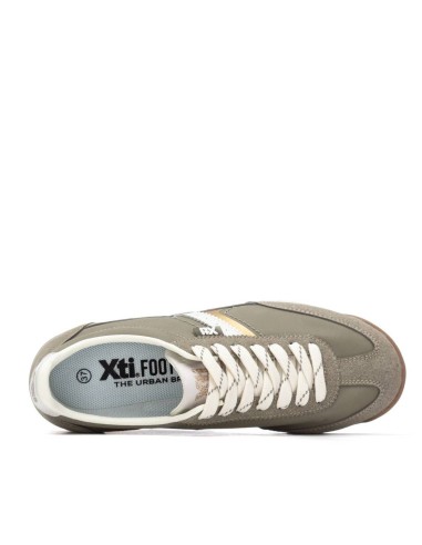 Zapatilla de mujer plano Xti 145090 Kaki