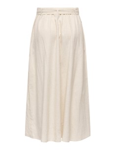 JDYMILAN LINEN HW BELTED SKIRT WVN NOOS Oatmeal 2