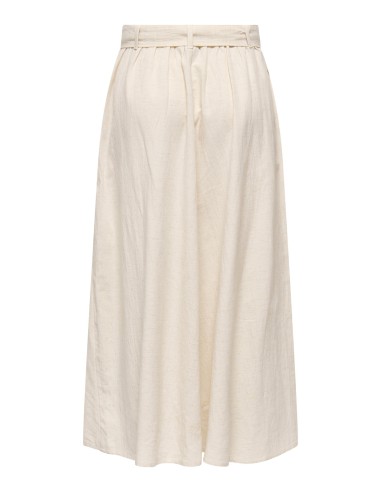 JDYMILAN LINEN HW BELTED SKIRT WVN NOOS Oatmeal
