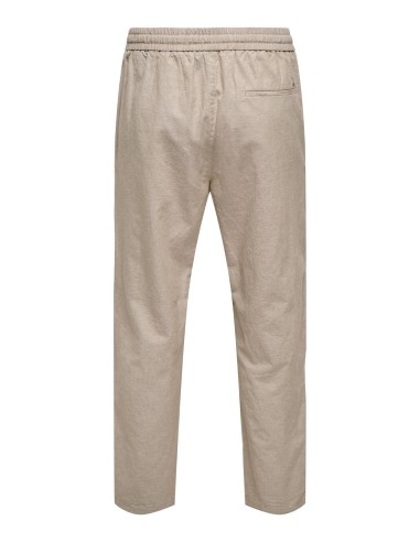 ONSLINUS CROP 0007 COT LIN PNT NOOS Coriander TWO TONE (WHITE)