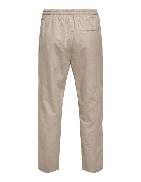 ONSLINUS CROP 0007 COT LIN PNT NOOS Coriander TWO TONE (WHITE)