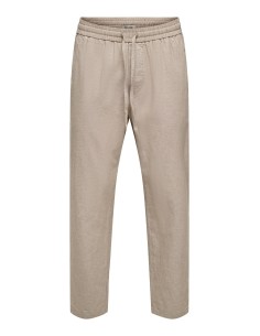 ONSLINUS CROP 0007 COT LIN PNT NOOS Coriander TWO TONE (WHITE)