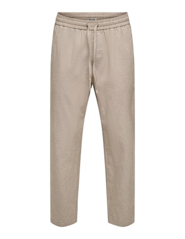 ONSLINUS CROP 0007 COT LIN PNT NOOS Coriander TWO TONE (WHITE)
