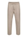 ONSLINUS CROP 0007 COT LIN PNT NOOS Coriander TWO TONE (WHITE)