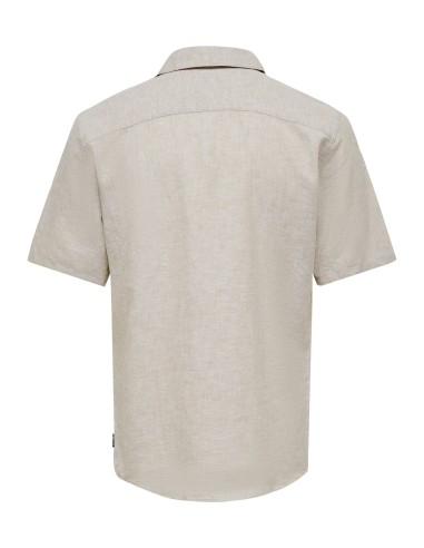 ONSCAIDEN SS SOLID RESORT LINEN NOOS Chinchilla