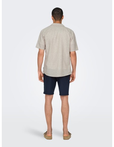 ONSCAIDEN SS SOLID RESORT LINEN NOOS Chinchilla