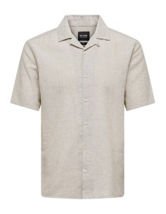 ONSCAIDEN SS SOLID RESORT LINEN NOOS Chinchilla