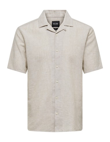 ONSCAIDEN SS SOLID RESORT LINEN NOOS Chinchilla