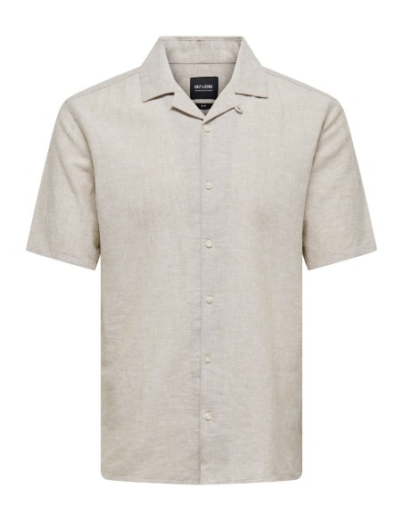 ONSCAIDEN SS SOLID RESORT LINEN NOOS Chinchilla