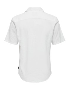 ONSCAIDEN SS SOLID RESORT LINEN NOOS White 2