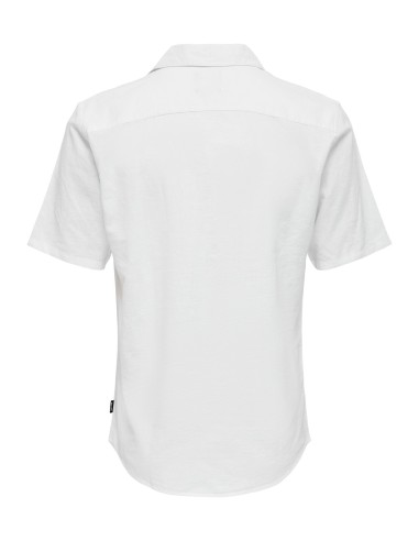 ONSCAIDEN SS SOLID RESORT LINEN NOOS White