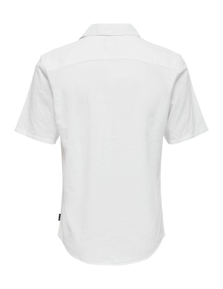 ONSCAIDEN SS SOLID RESORT LINEN NOOS White