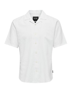 ONSCAIDEN SS SOLID RESORT LINEN NOOS White