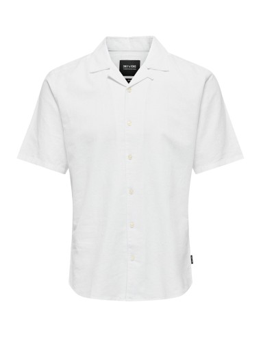 ONSCAIDEN SS SOLID RESORT LINEN NOOS White
