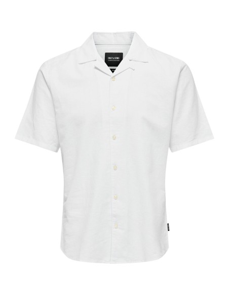 ONSCAIDEN SS SOLID RESORT LINEN NOOS White