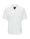 ONSCAIDEN SS SOLID RESORT LINEN NOOS White