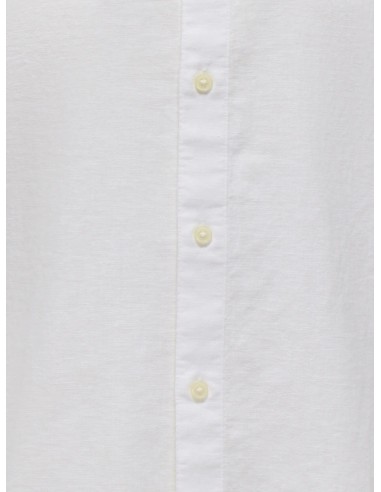 ONSCAIDEN LIFE LS LINEN BLEND MAO NOOS White
