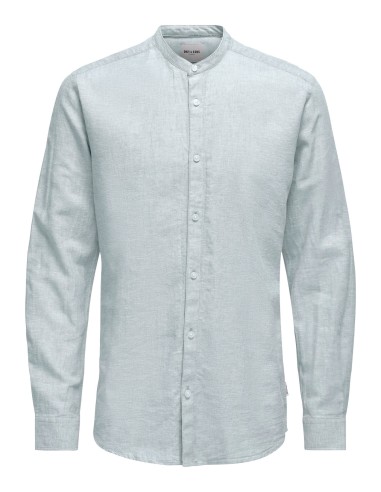 ONSCAIDEN LIFE LS LINEN BLEND MAO NOOS Cashmere Blue