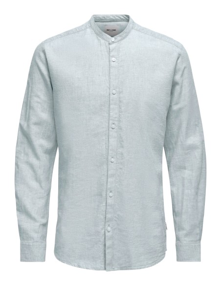 ONSCAIDEN LIFE LS LINEN BLEND MAO NOOS Cashmere Blue