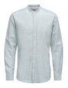 ONSCAIDEN LIFE LS LINEN BLEND MAO NOOS Cashmere Blue