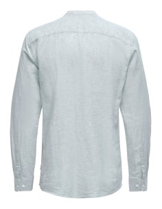 ONSCAIDEN LIFE LS LINEN BLEND MAO NOOS Cashmere Blue 2