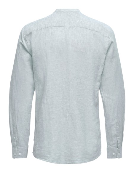 ONSCAIDEN LIFE LS LINEN BLEND MAO NOOS Cashmere Blue