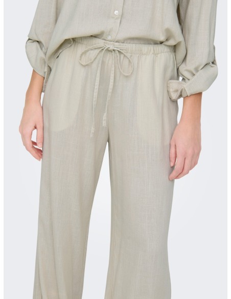 JDYCAYA LINEN MW PANT WVN NOOS Moonbeam