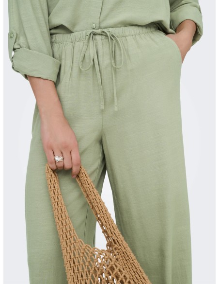 JDYCAYA LINEN MW PANT WVN NOOS Laurel Oak