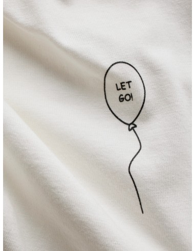 CAMISETA JXSUTTON PRINT BOXY SS TEE JRS Cloud Dancer LET GO!