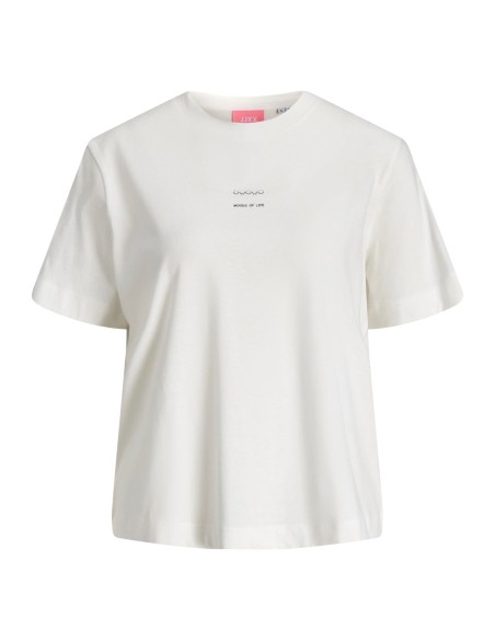CAMISETA JXSUTTON PRINT BOXY SS TEE JRS Cloud Dancer MOODS OF LIFE