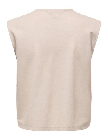ONLSAKURA SL SHORT TIE TOP WVN Chateau Gray
