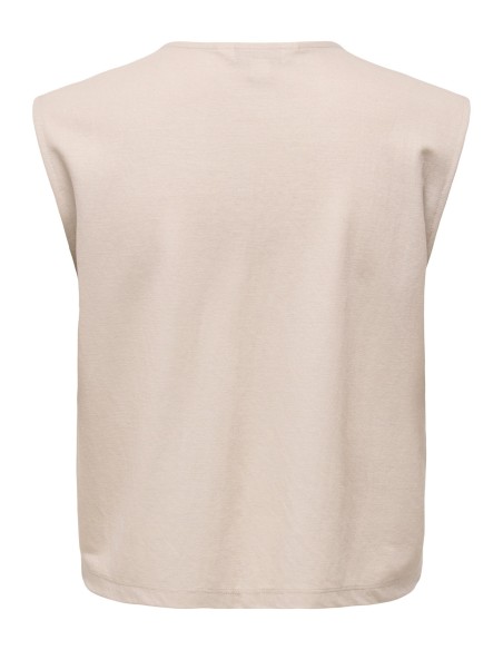 ONLSAKURA SL SHORT TIE TOP WVN Chateau Gray