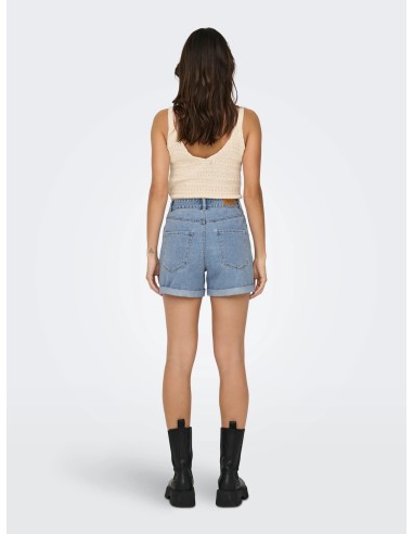 ONLVEGA HW MOM DNM SHORTS NOOS Light Blue Denim