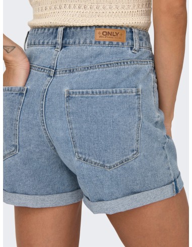 ONLVEGA HW MOM DNM SHORTS NOOS Light Blue Denim