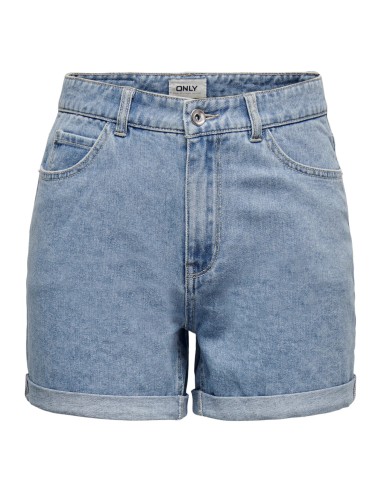 ONLVEGA HW MOM DNM SHORTS NOOS Light Blue Denim