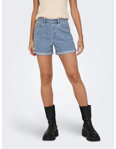 ONLVEGA HW MOM DNM SHORTS NOOS Light Blue Denim