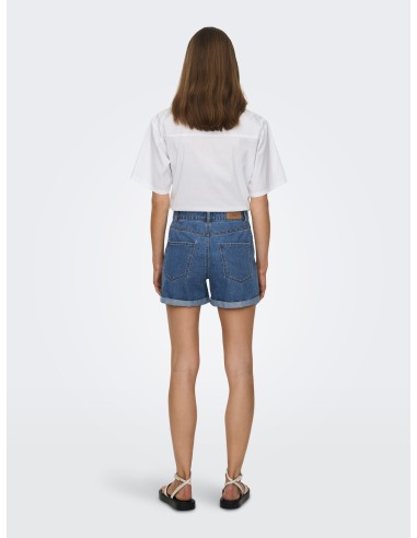 ONLVEGA HW MOM DNM SHORTS NOOS Medium Blue Denim