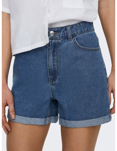 ONLVEGA HW MOM DNM SHORTS NOOS Medium Blue Denim