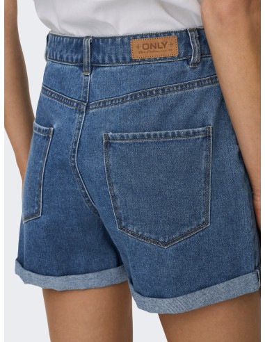 ONLVEGA HW MOM DNM SHORTS NOOS Medium Blue Denim