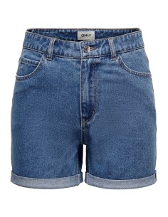 ONLVEGA HW MOM DNM SHORTS NOOS Medium Blue Denim