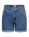 ONLVEGA HW MOM DNM SHORTS NOOS Medium Blue Denim