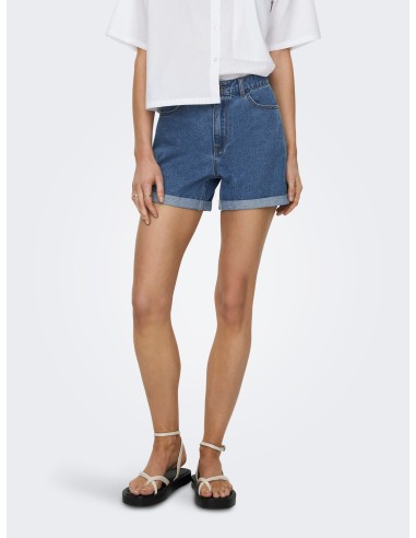 ONLVEGA HW MOM DNM SHORTS NOOS Medium Blue Denim