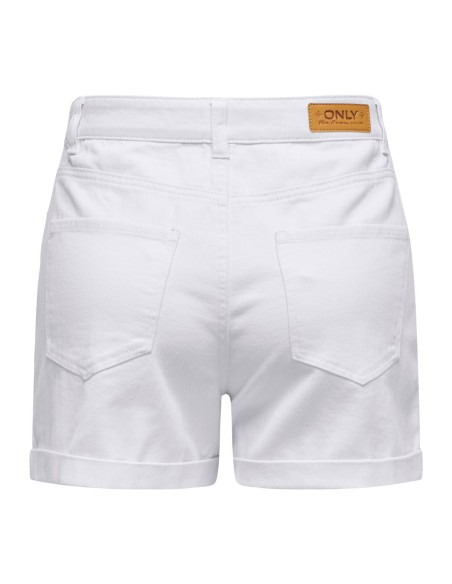 ONLVEGA HW MOM DNM SHORTS NOOS White Denim