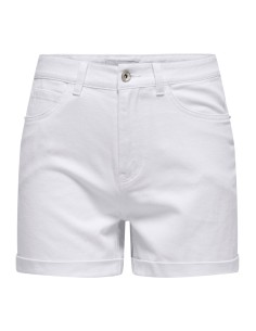 ONLVEGA HW MOM DNM SHORTS NOOS White Denim