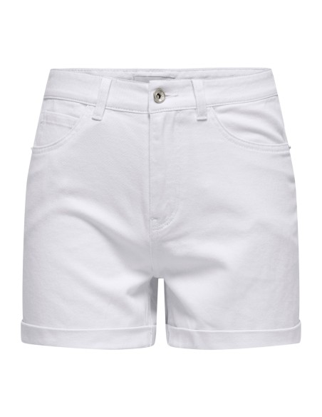 ONLVEGA HW MOM DNM SHORTS NOOS White Denim