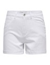 ONLVEGA HW MOM DNM SHORTS NOOS White Denim